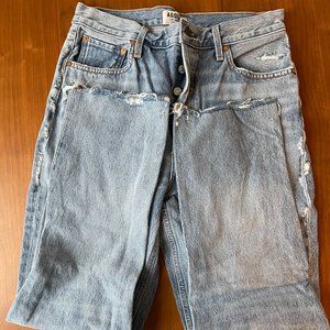 Agolde - Riley High Rise Straight Crop Jeans